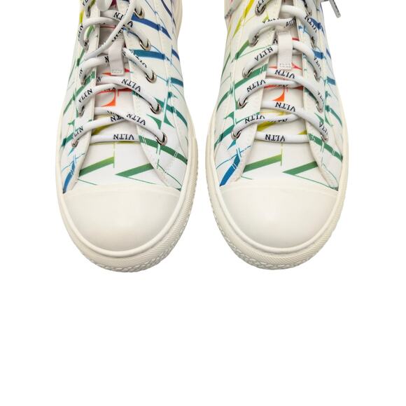 Valentino White Rainbow Giggies VLTN Sneakers Men Size 43 PRIDE